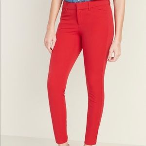 NWT RED Old Navy mid-rise Pixie ankle length pants